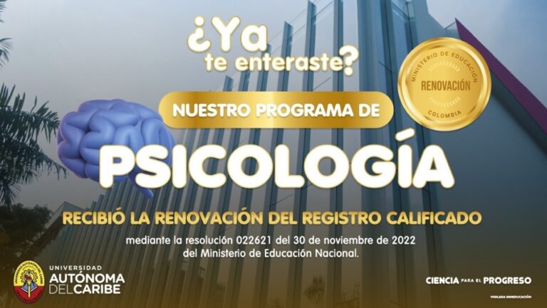Mineducación renovó el registro calificado del programa de Psicología